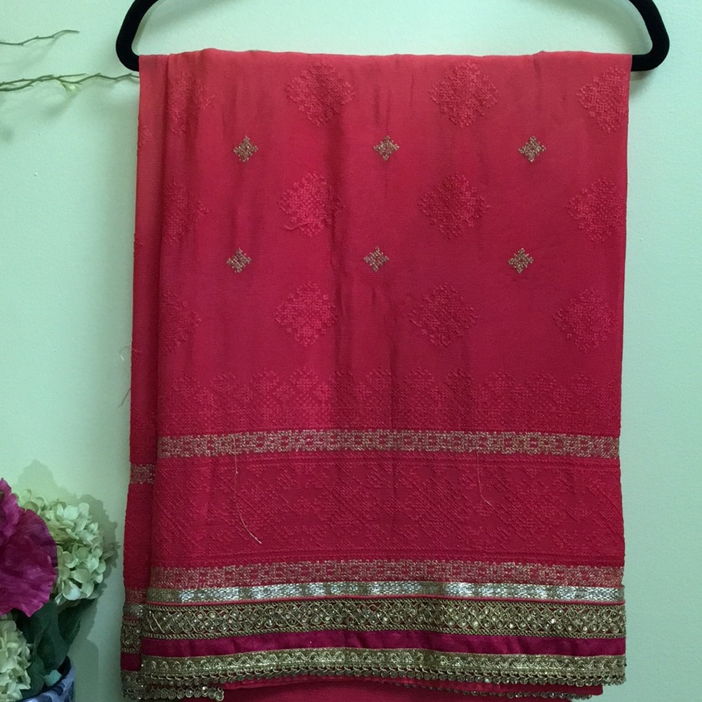 Indian Saree multi color - Picture 3 of 5